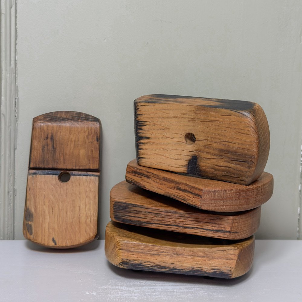 Soap dishes made form whisky staves handmade in scotland