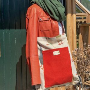 Harris tweed crossbody tote