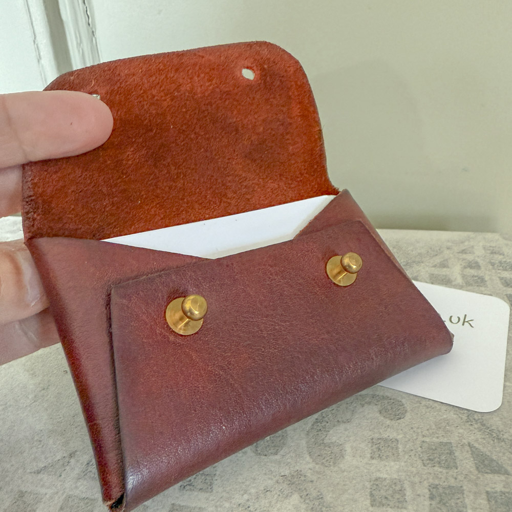 mahogany coin purse