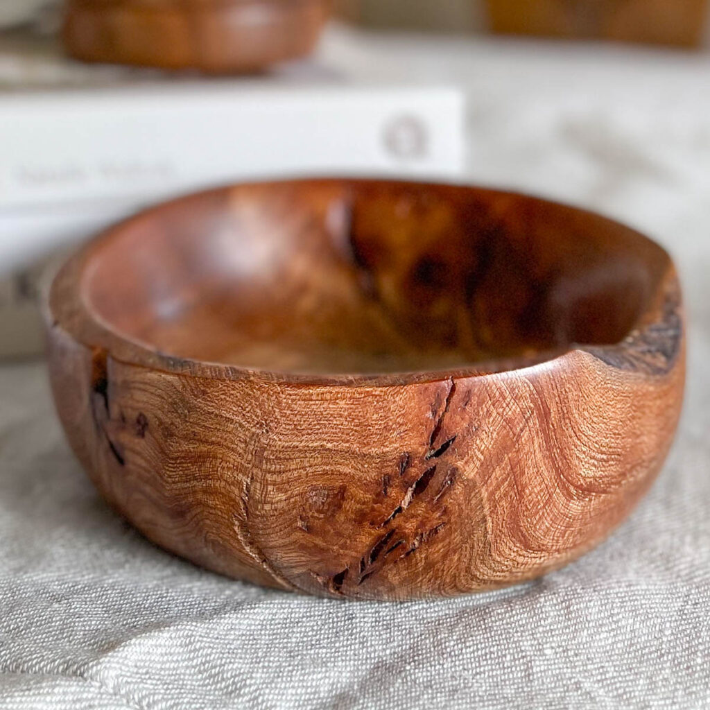 Scottish Elm Burr Bowl made by Made in The Glen
