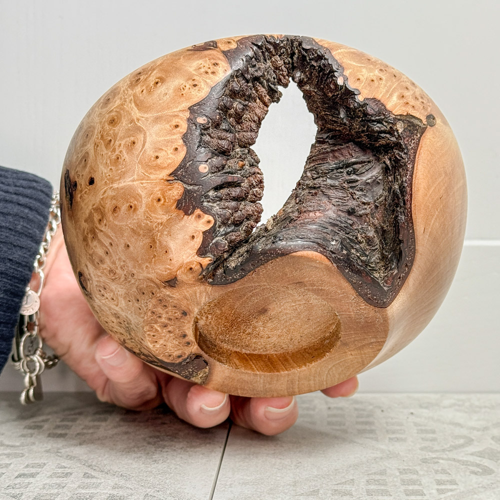 artisan elm burr bowl