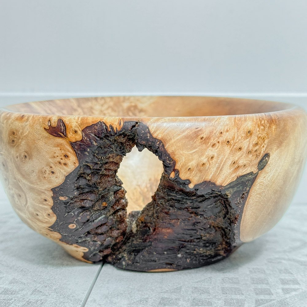 artisan elm burr bowl