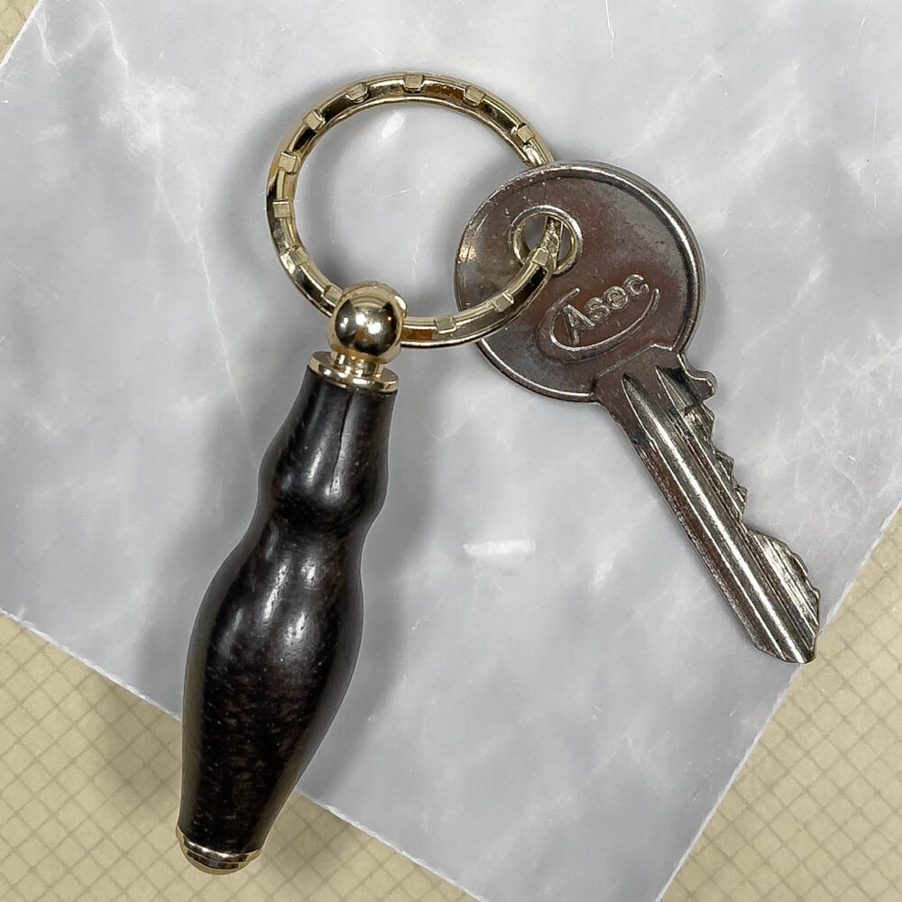 Artisan Keyring Collection Ebony keyring handmade in Scotland