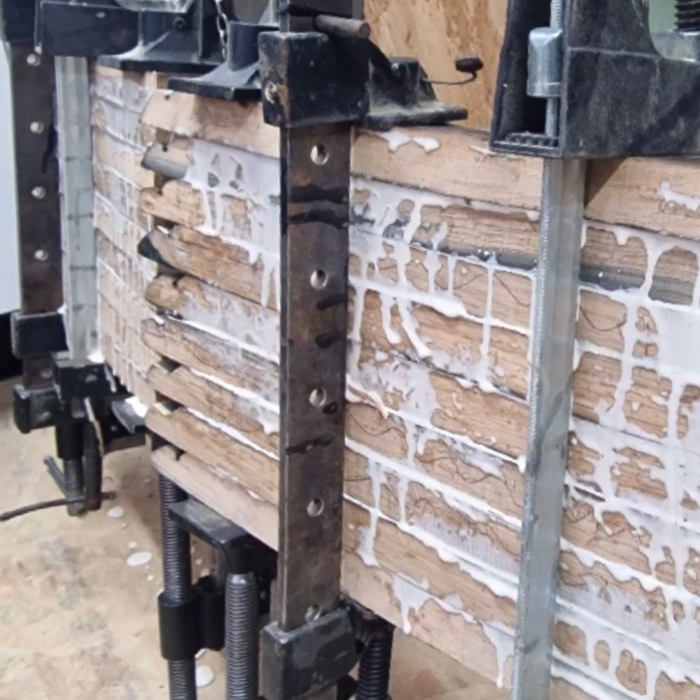 the making of a whisky cask serving board