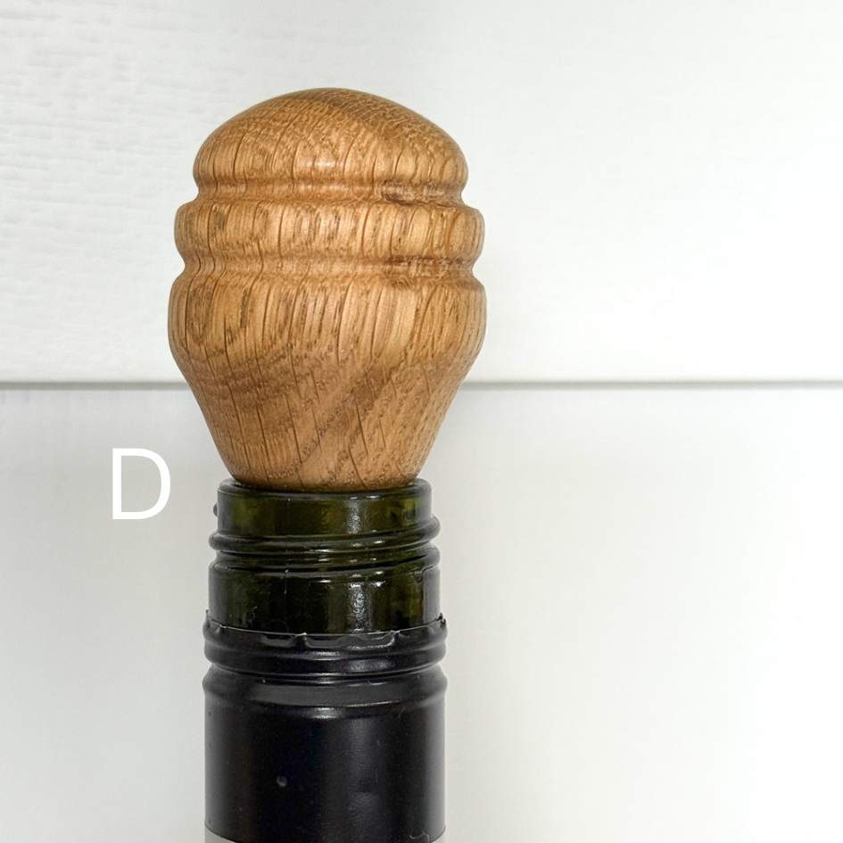 oak bottle stopper style d