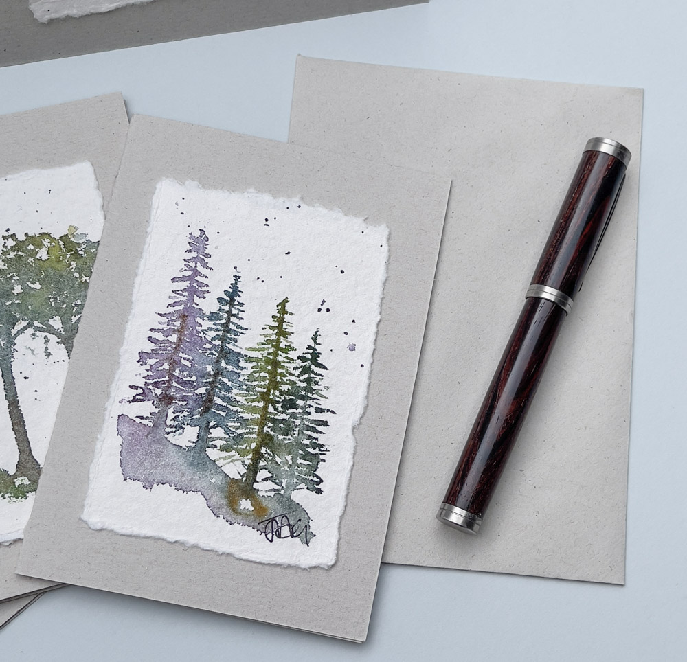 Julia Anne Art Hand-painted original watercolour cards
