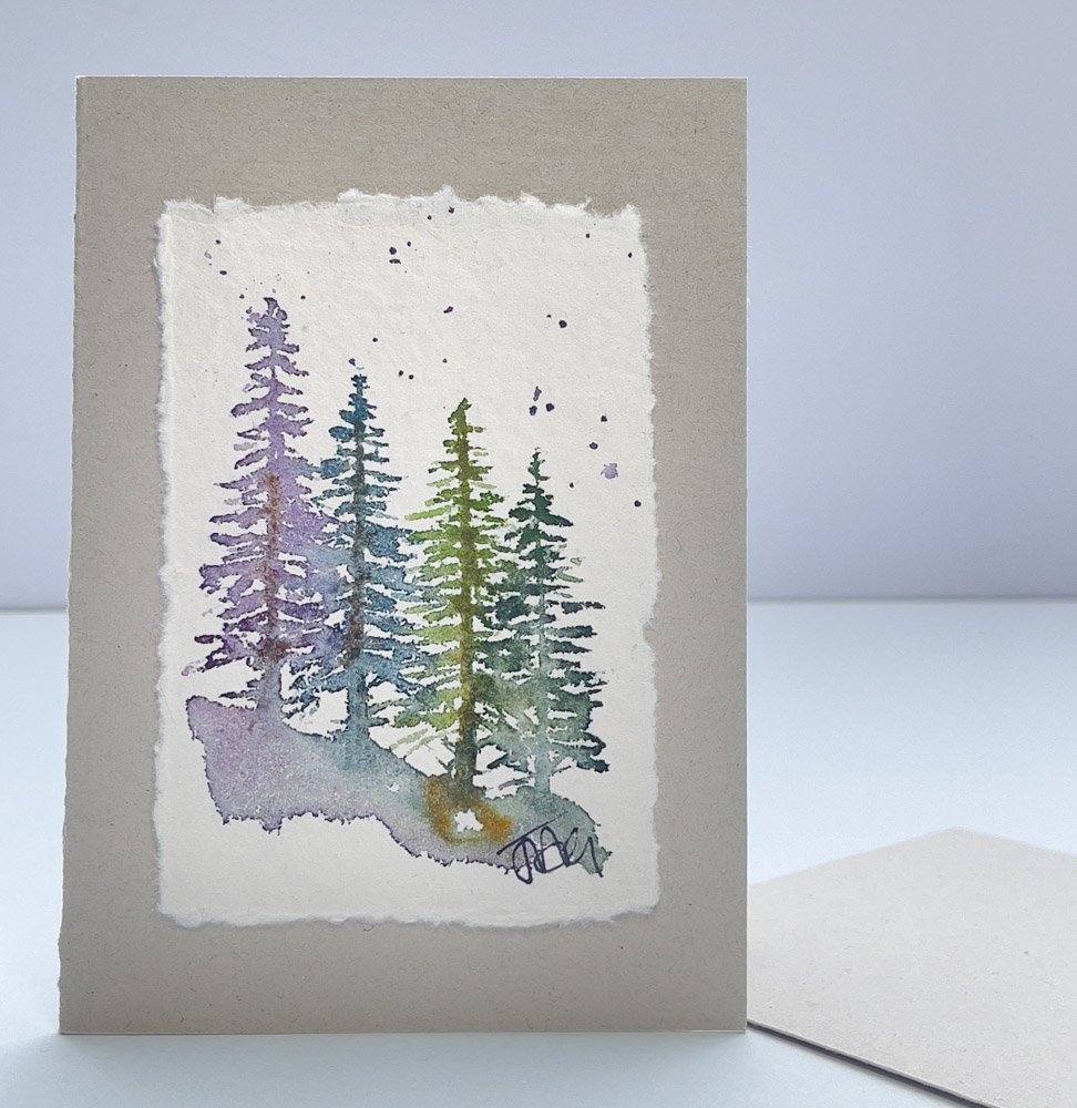 Julia Anne Art Hand-painted original watercolour cards