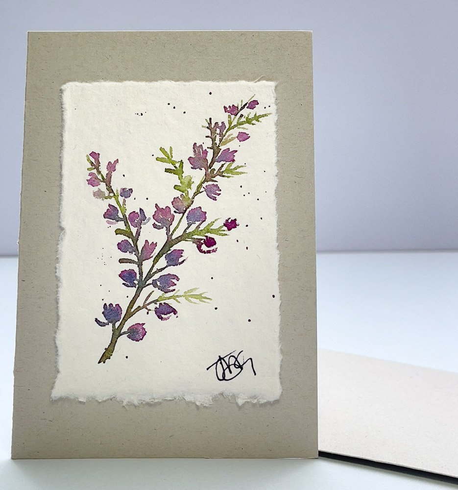 Julia Anne Art Hand-painted original watercolour cards