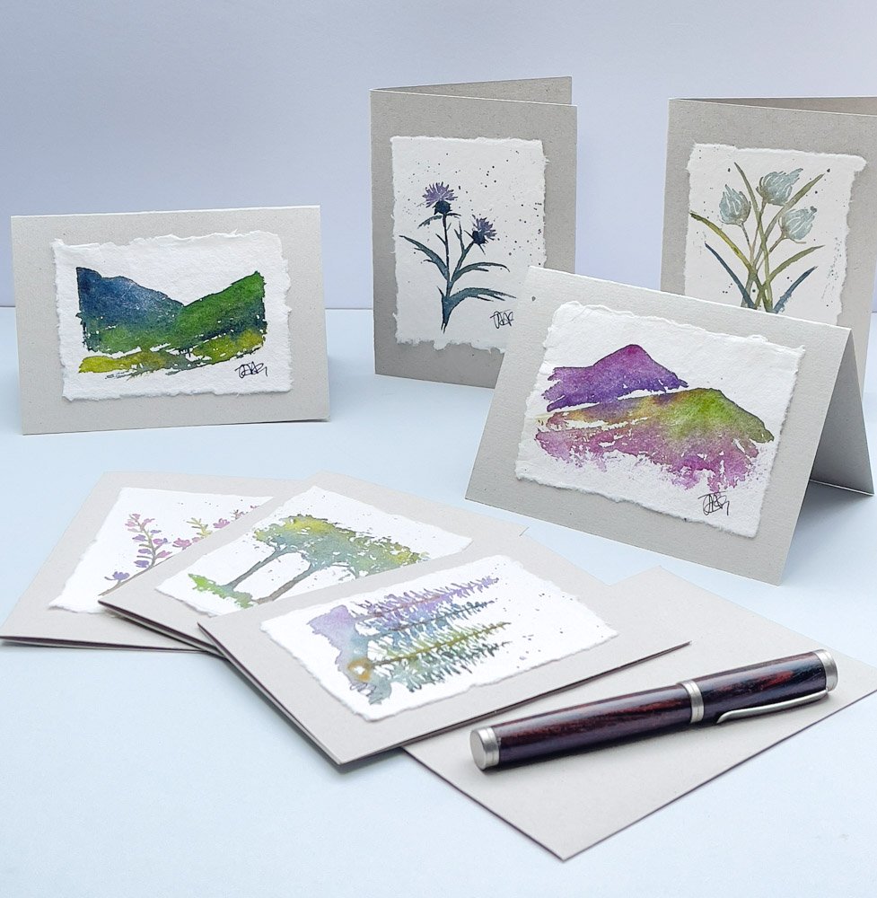 Julia Anne Art Hand-painted original watercolour cards