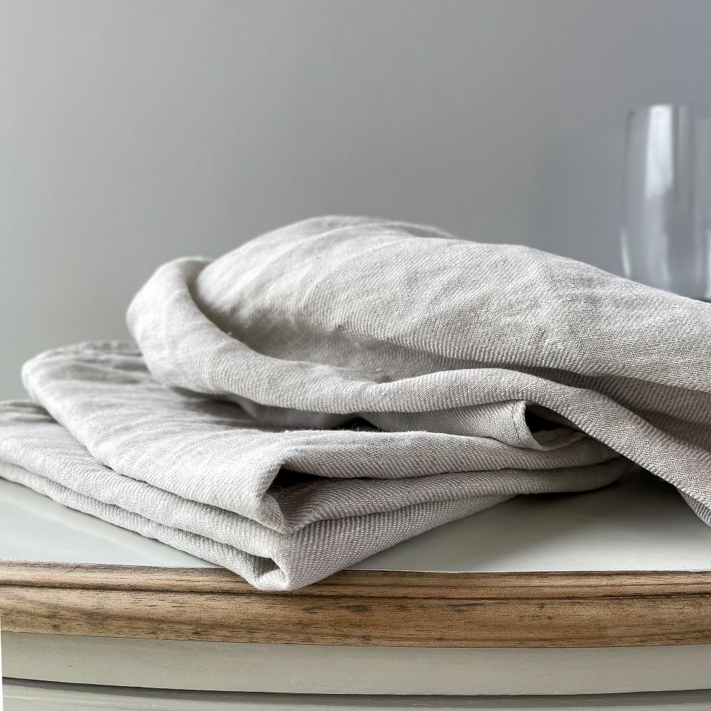 scottish linen tea towel handmade in scotland