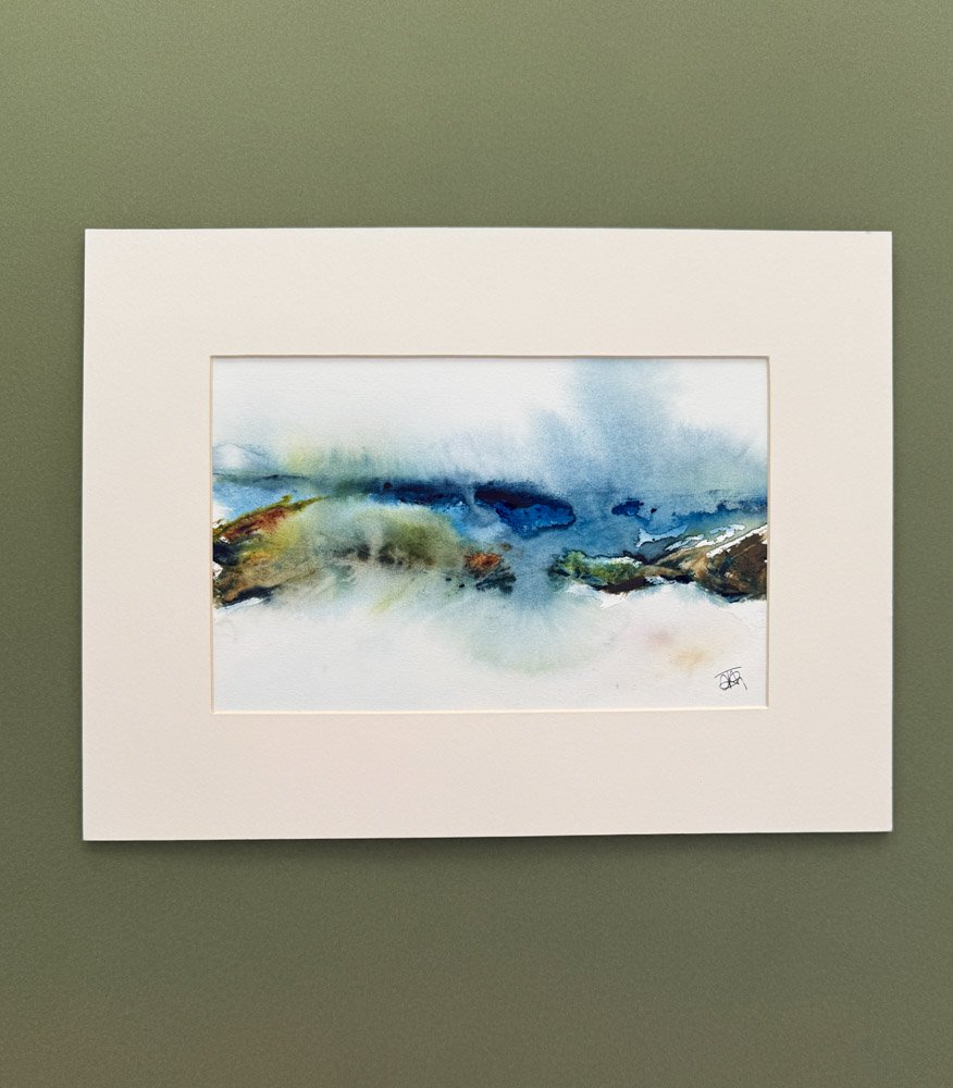 As the Burn Flows Scottish Watercolour Art