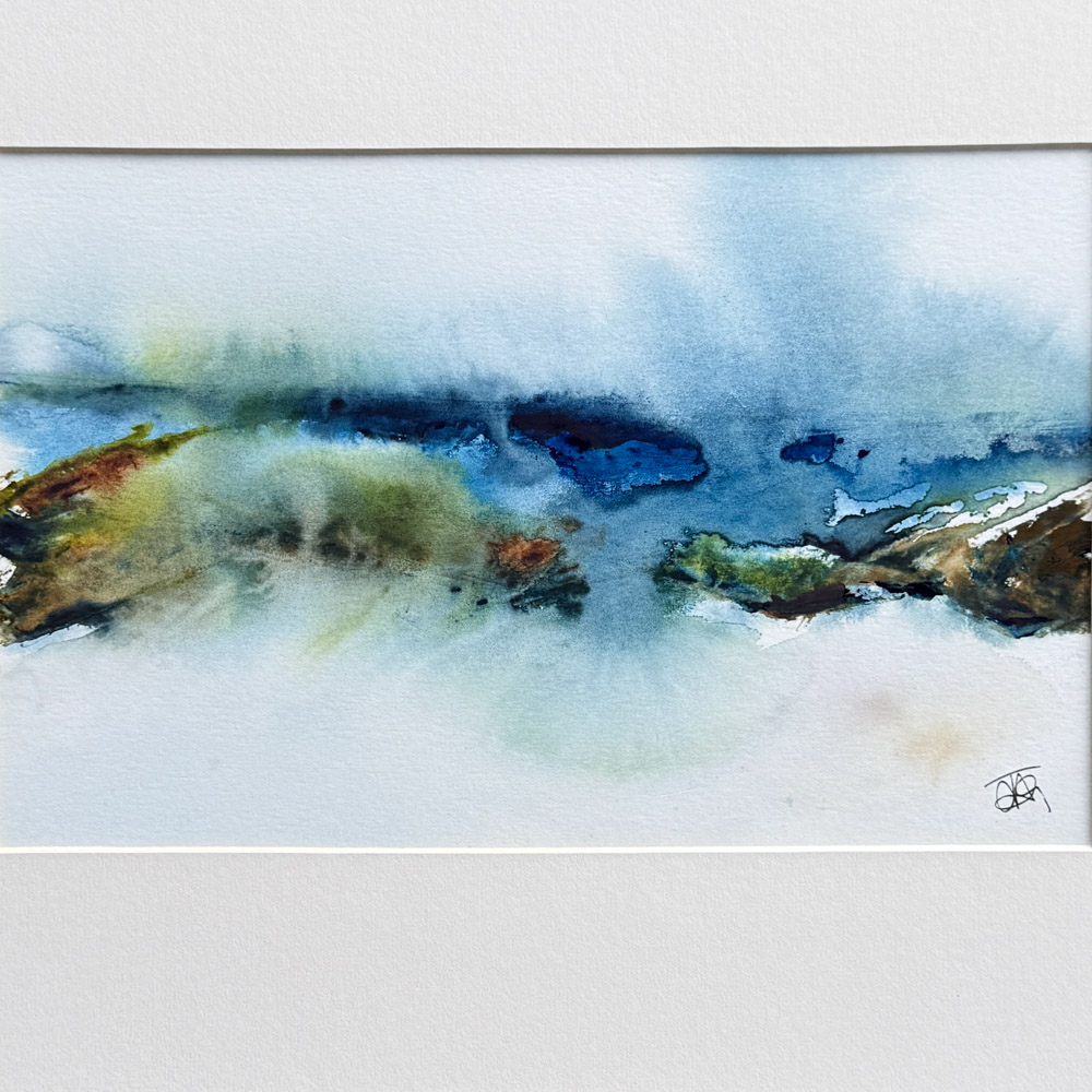 As the Burn Flows Scottish Watercolour Art