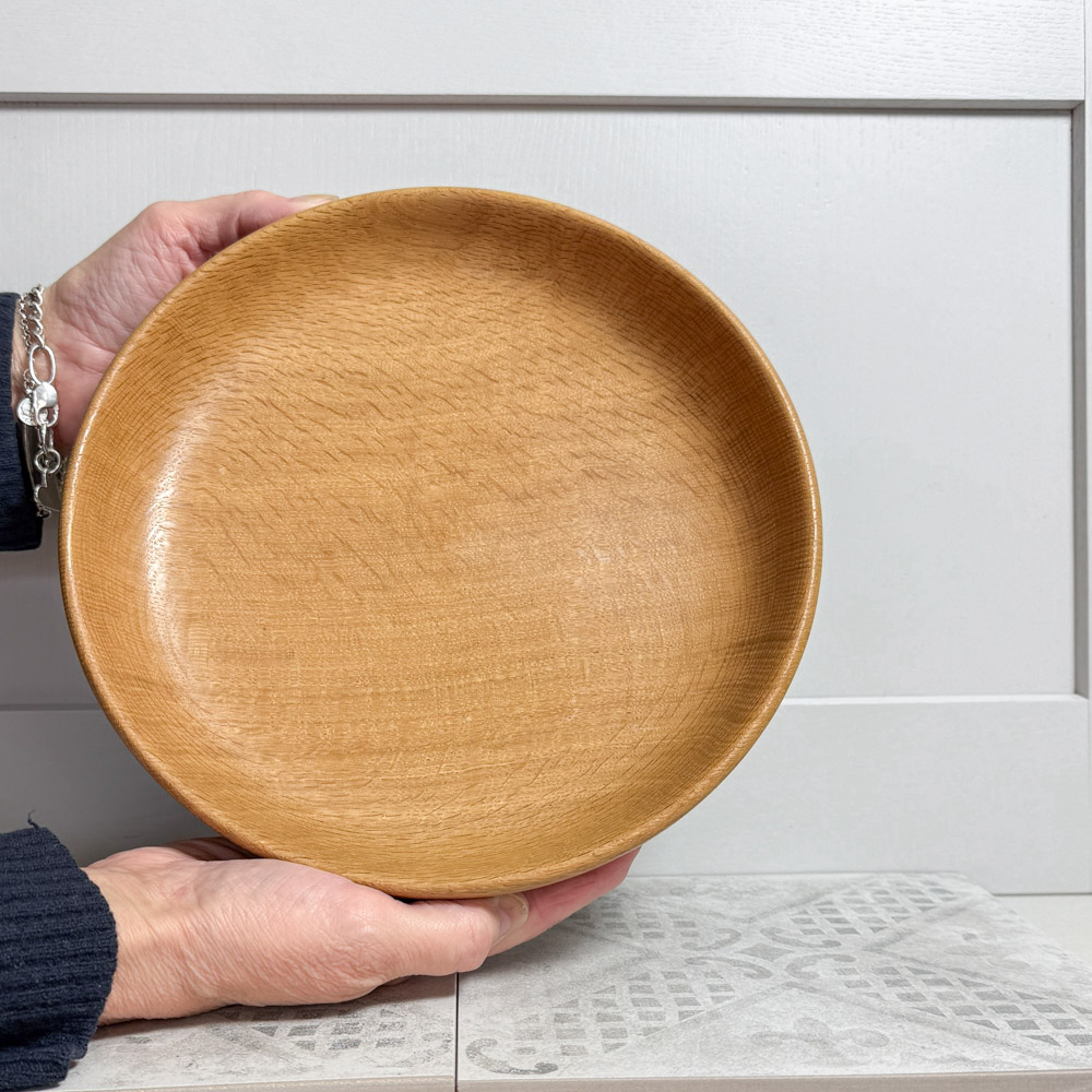 Natural Oak Serving Bowl-1