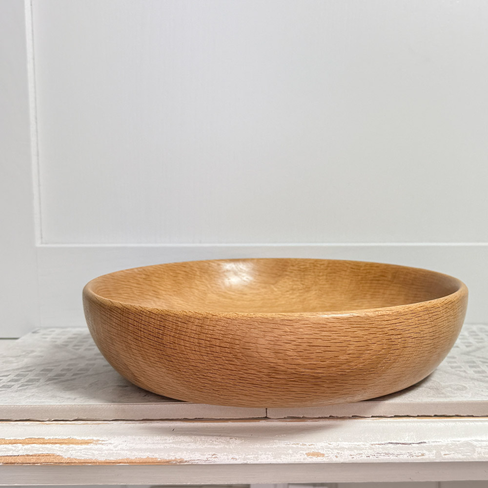 Natural Oak Serving Bowl handmade in Scotland