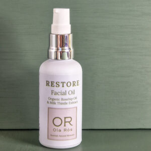 Restore Facial Oil by Ola Ròs skincare for the ultimate in skin hydration. Handmade in Scotland