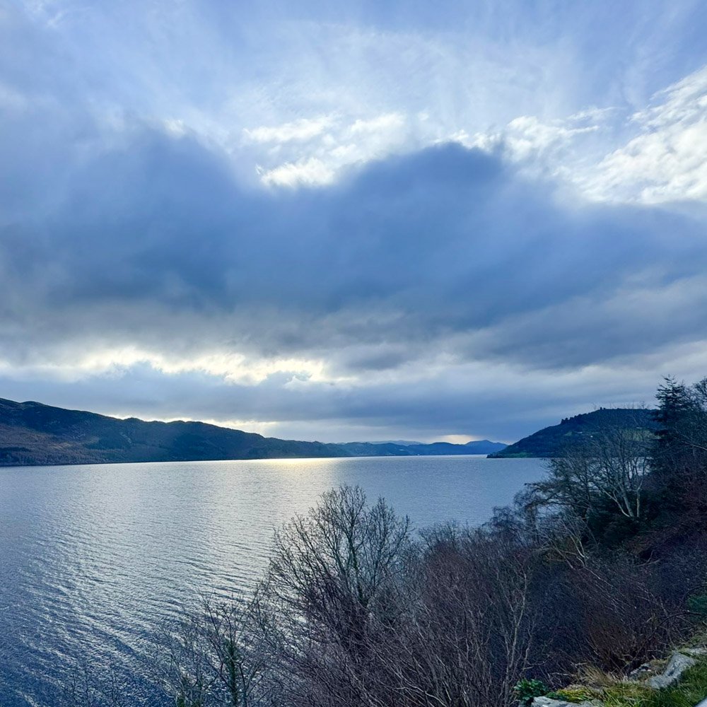 Original photograph of Loch Ness from which Julia took her inspiring watercolour artwork from