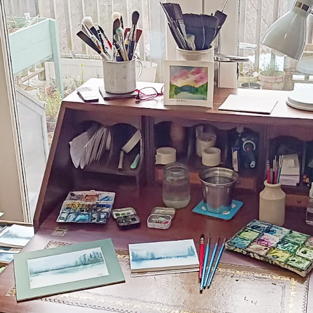 Julia Anne Art Suidhe Ghuirmain Watercolour original-3